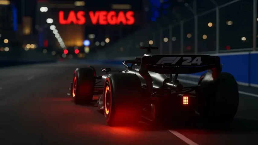 Лучшие настройки торможения в F1 24 на ночной трассе Лас-Вегаса