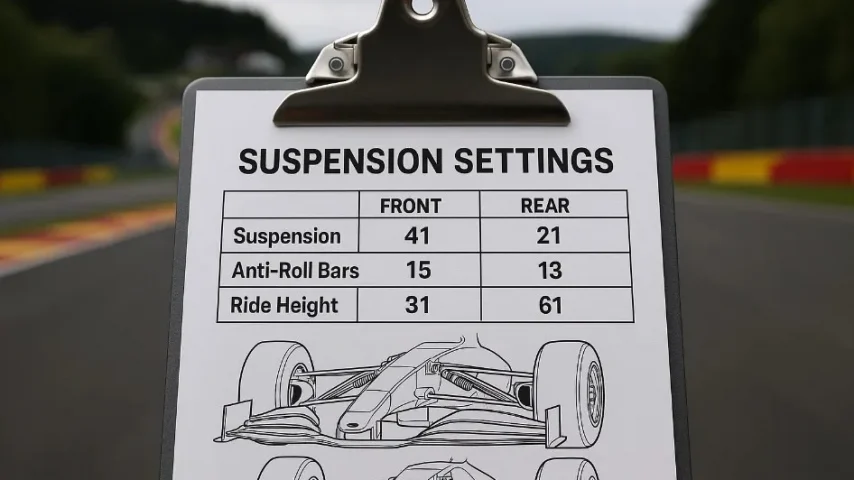 Лучшие настройки подвески для Спа-Франкоршам в F1 24
